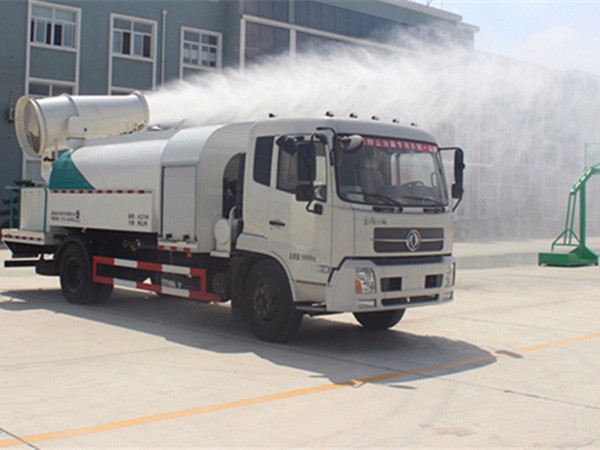 東風(fēng)天錦抑塵車，12噸圓罐30米-60米霧炮車
